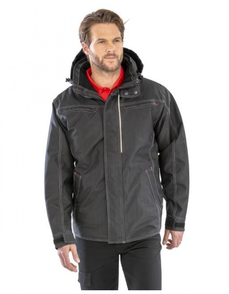 Jachetă de lucru cu structură din denim